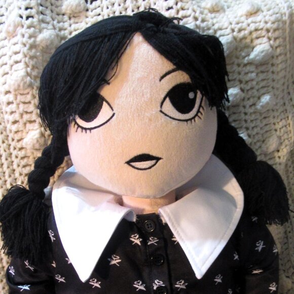 WEDNESDAY ADDAMS PILLOW DOLL NEW POTTERY BARN - Picture 4 of 8
